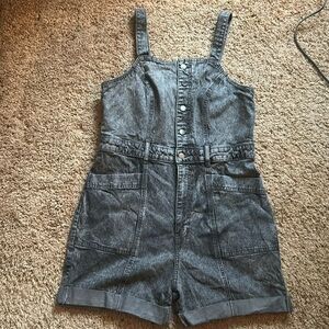 Denim romper graywash